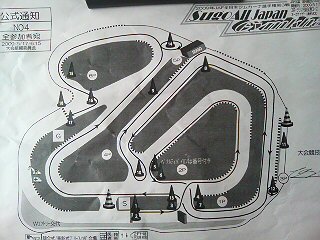 全日本ジムカーナ第３戦　本日のコースです。