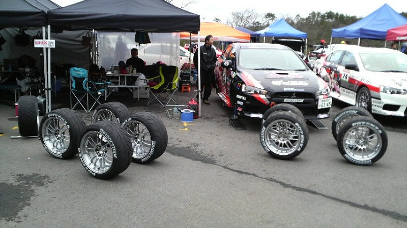 全日本ジムカーナ選手権第2戦決勝スタート前