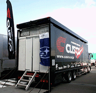 クスコレーシングチームのコンテナ