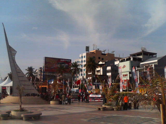 APRCポディウムフィニッシュ付近