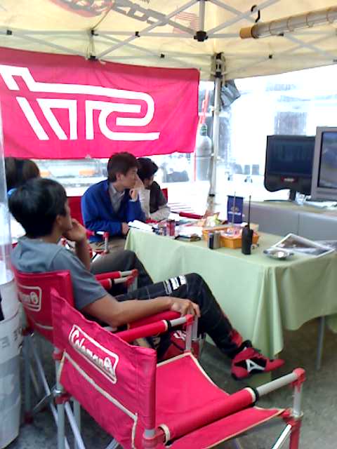 青木選手走行中