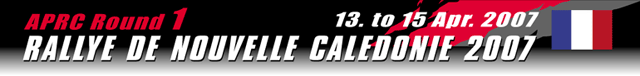 RALLYE DE NOUVELLE CALEDONIE 2007