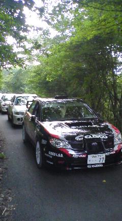 ＴＡＧラリーＳＳ５スタート前