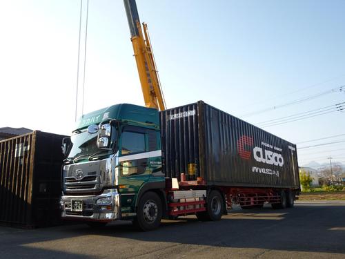 タイランドラリー　コンテナが出発