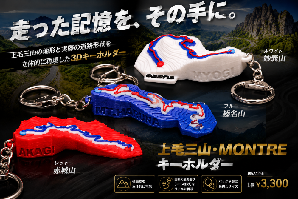 【新製品】上毛三山・MONTREキーホルダー