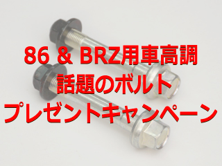 話題の純正ボルト☆プレゼントキャンペーン【終了しました】